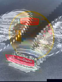1970s RARE ROLLING ROCK PREMIUM BEER CLEAR PLASTIC NAPKIN HOLDER
