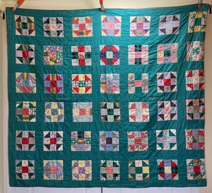 Two Sided Patchwork Quilt 68"×78"