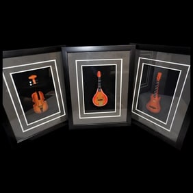 Framed 3D Miniature Musical Instruments