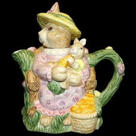 Devonshire Rabbit Teapot by Fitz and Floyd 1993 -Discontinued