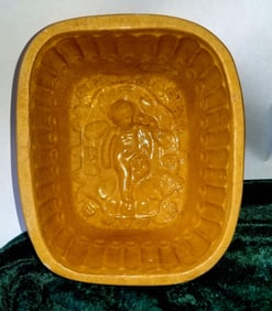 Rare yellowware mold: a Bacchus