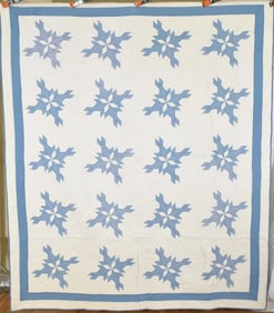 1920's Blue & White "Dove in the Window" Quilt