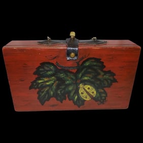 Vintage 1962 Enid Collins Wood Box Bag