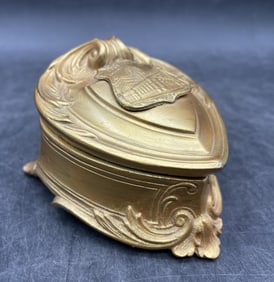 Antique Chicago Post Office Jewelry Casket
