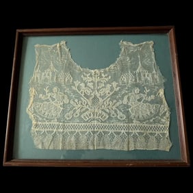 Antique Hand done lace Rare exceptional Museum worthy