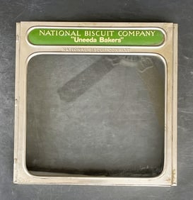 VTG National Biscuit Company Uneeda Bakers Advertising Store Display Window Lid
