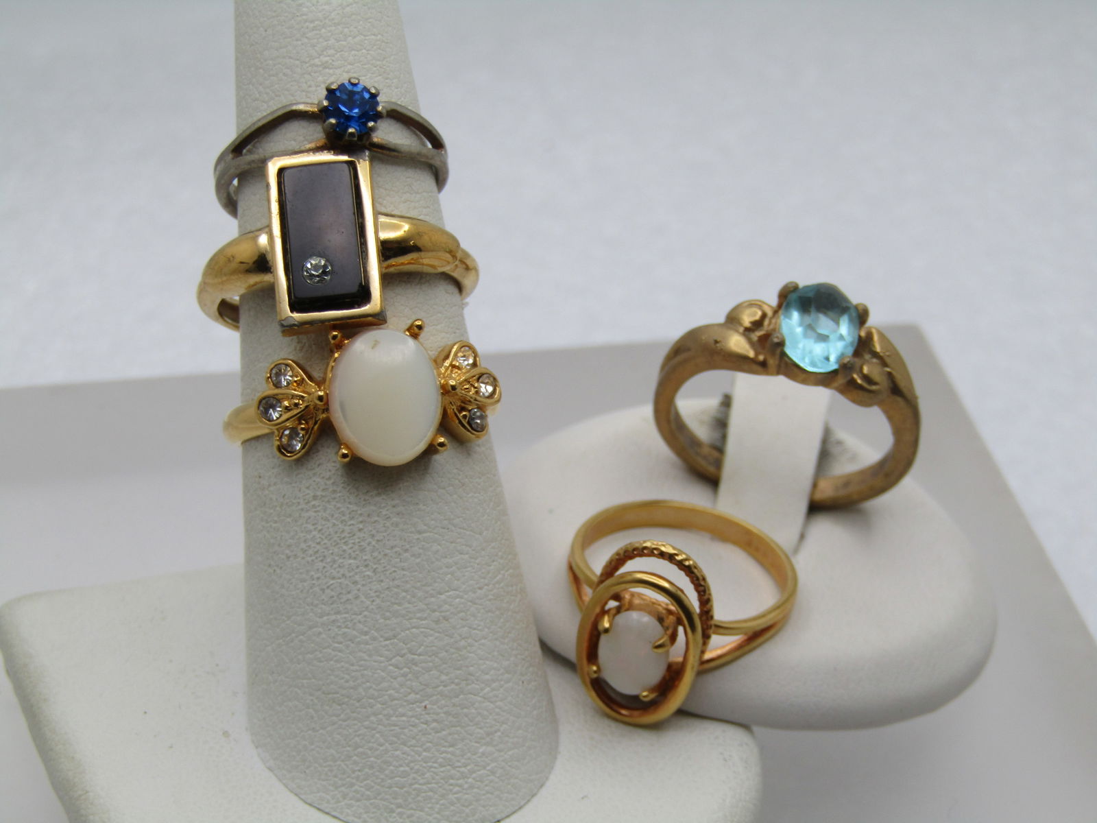 Vintage 5 Costume Ring Lot, Avon & Others, 1970's-1980's (1 of 5)