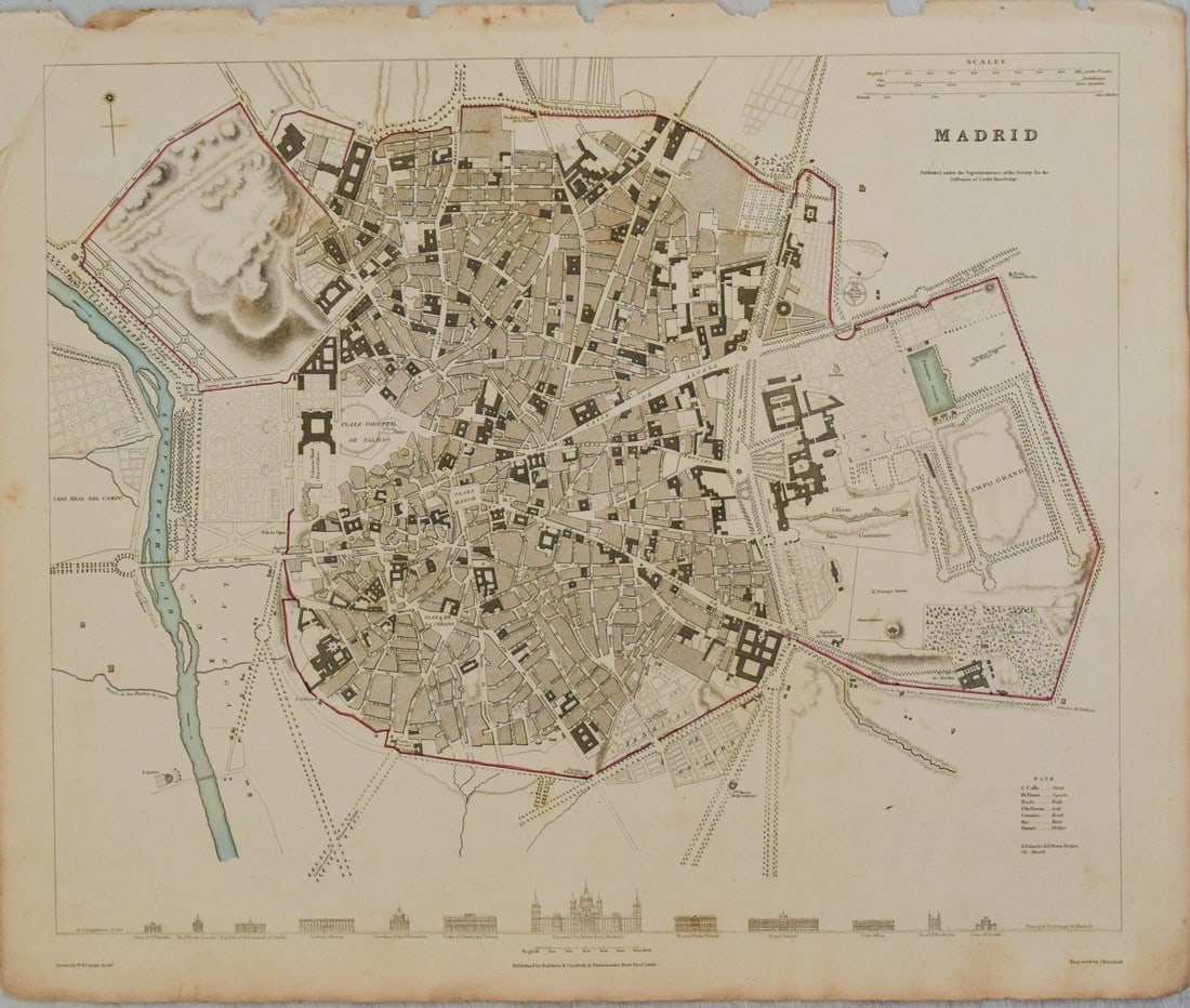 1831 SDUK Map of Madrid -- Madrid (1 of 1)