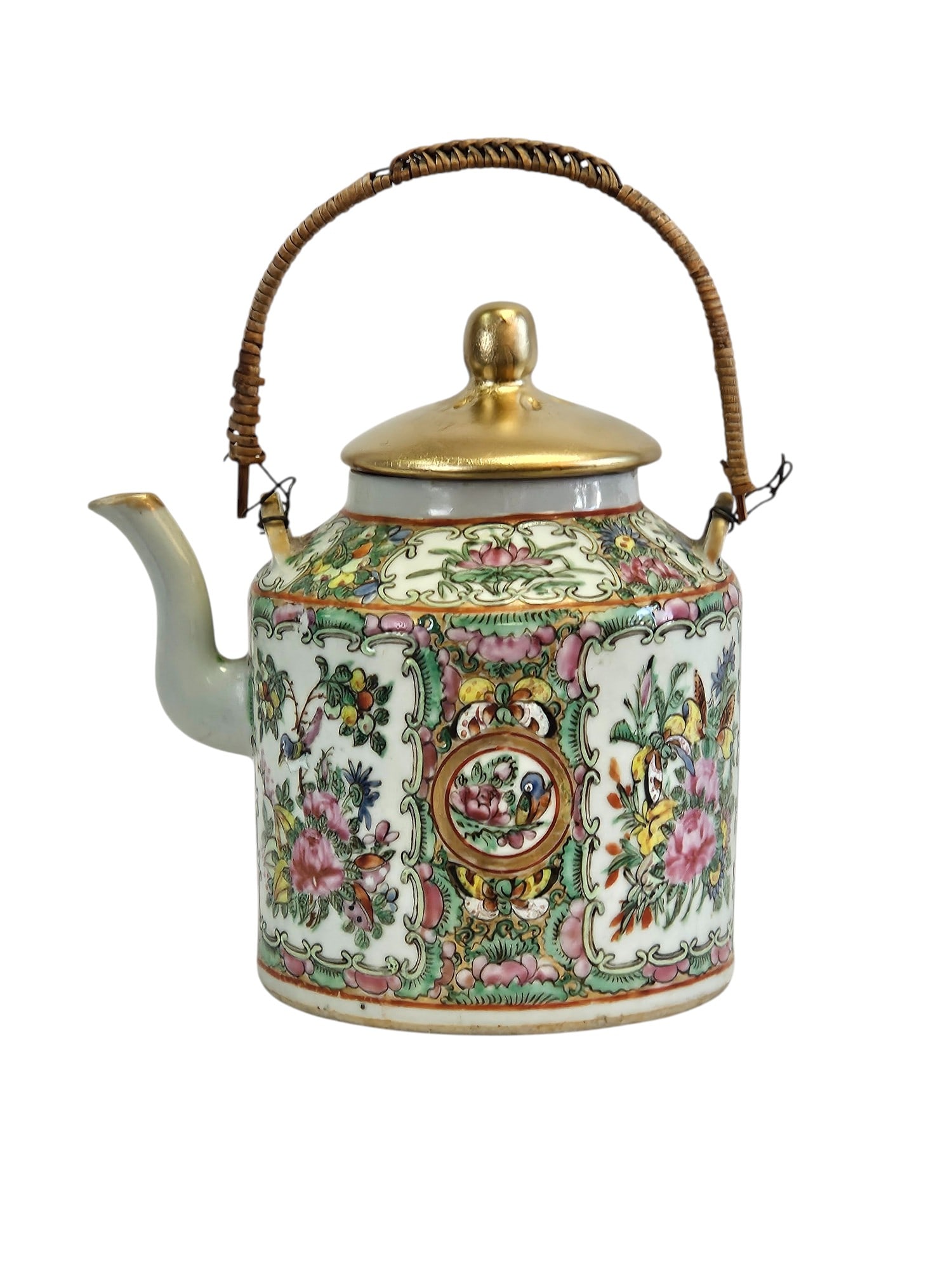 Highly Prized Antique Chinese Famille Rose Teapot (1 of 7)