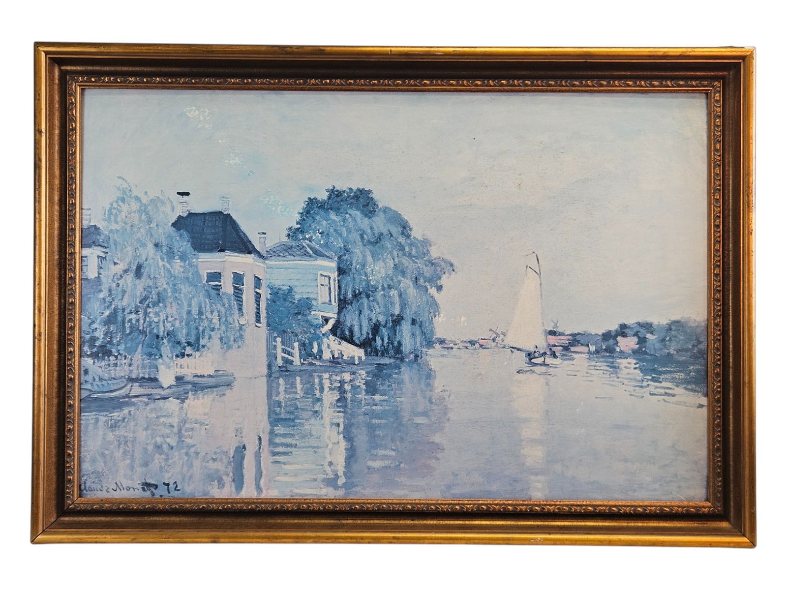 Large-Scale Claude Monet Print in a Gilded Frame (1 of 7)