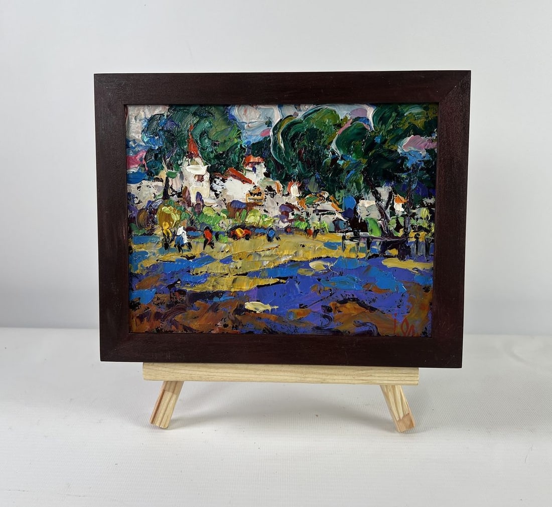 Oil painting City in the twilight of thoughts Alex Kalenyuk (1 of 8)