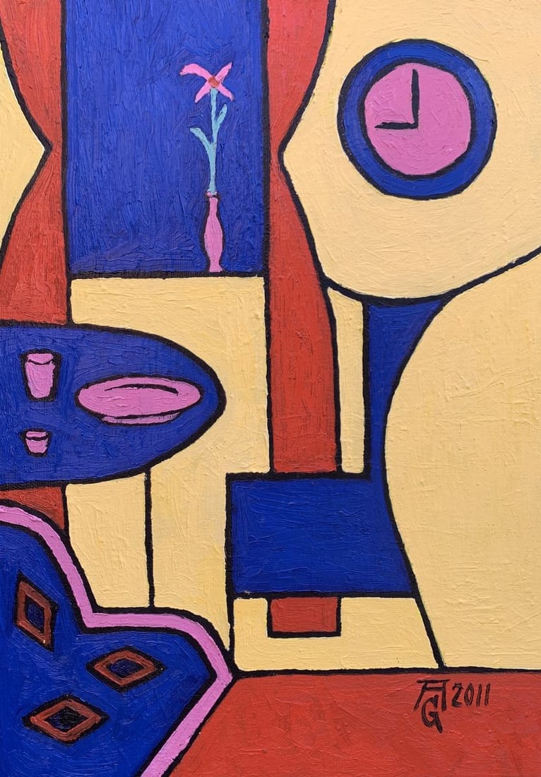 Oil painting For dinner Oleksandr Gukalov (1 of 12)