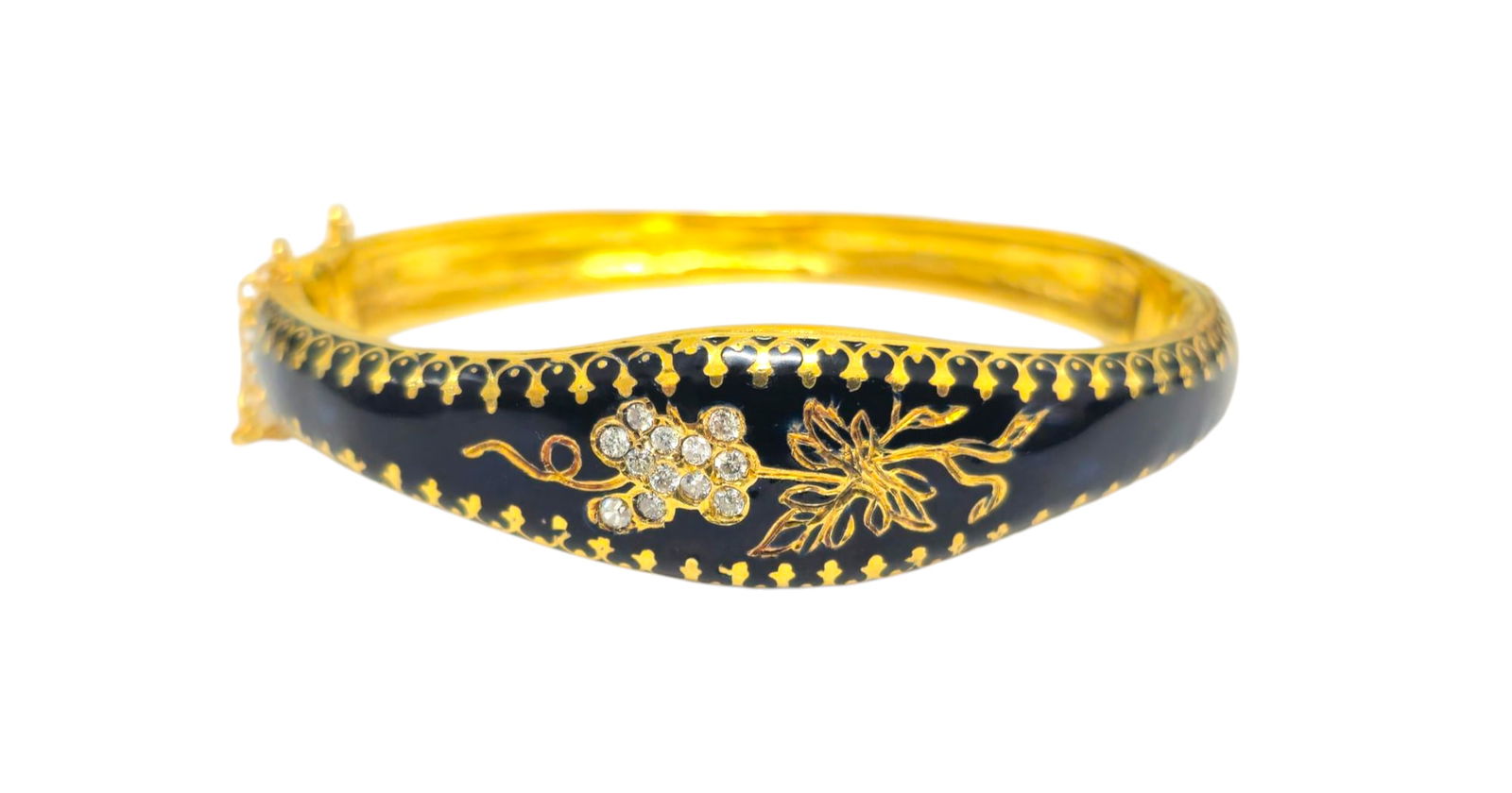 Vintage Victorian Style 1cwt Diamond in 14k Gold Bracelet (1 of 5)