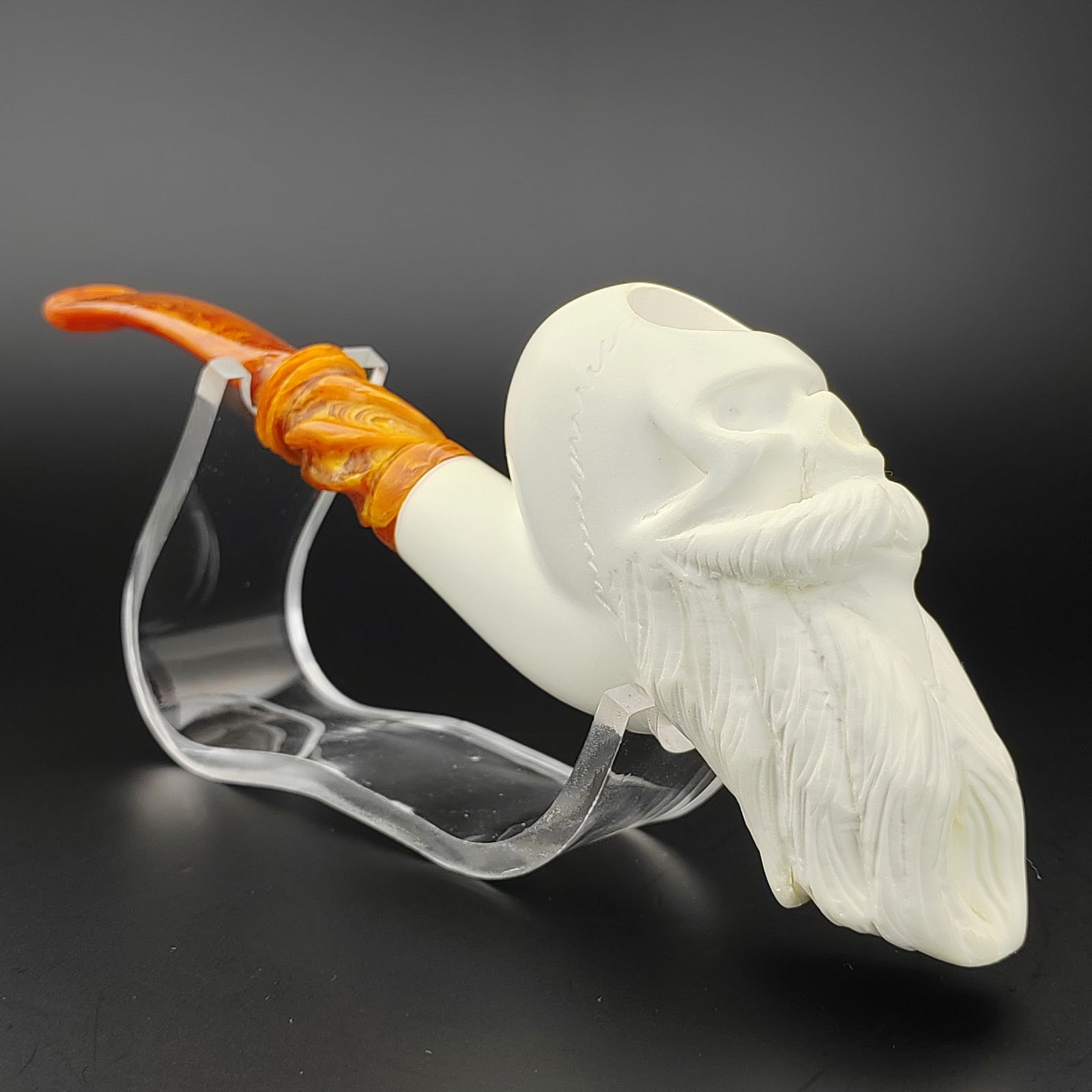Bearded Skull Meerschaum Pipe (1 of 9)