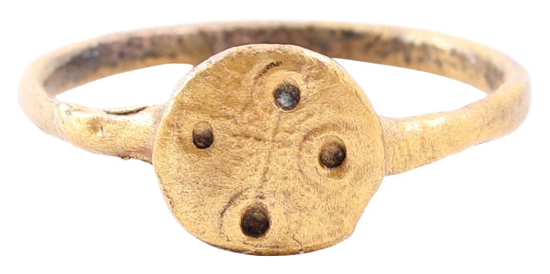 MEDIEVAL ENGLISH RING 9TH-10TH CENTURY AD, SIZE 8 1/2 (1 of 5)