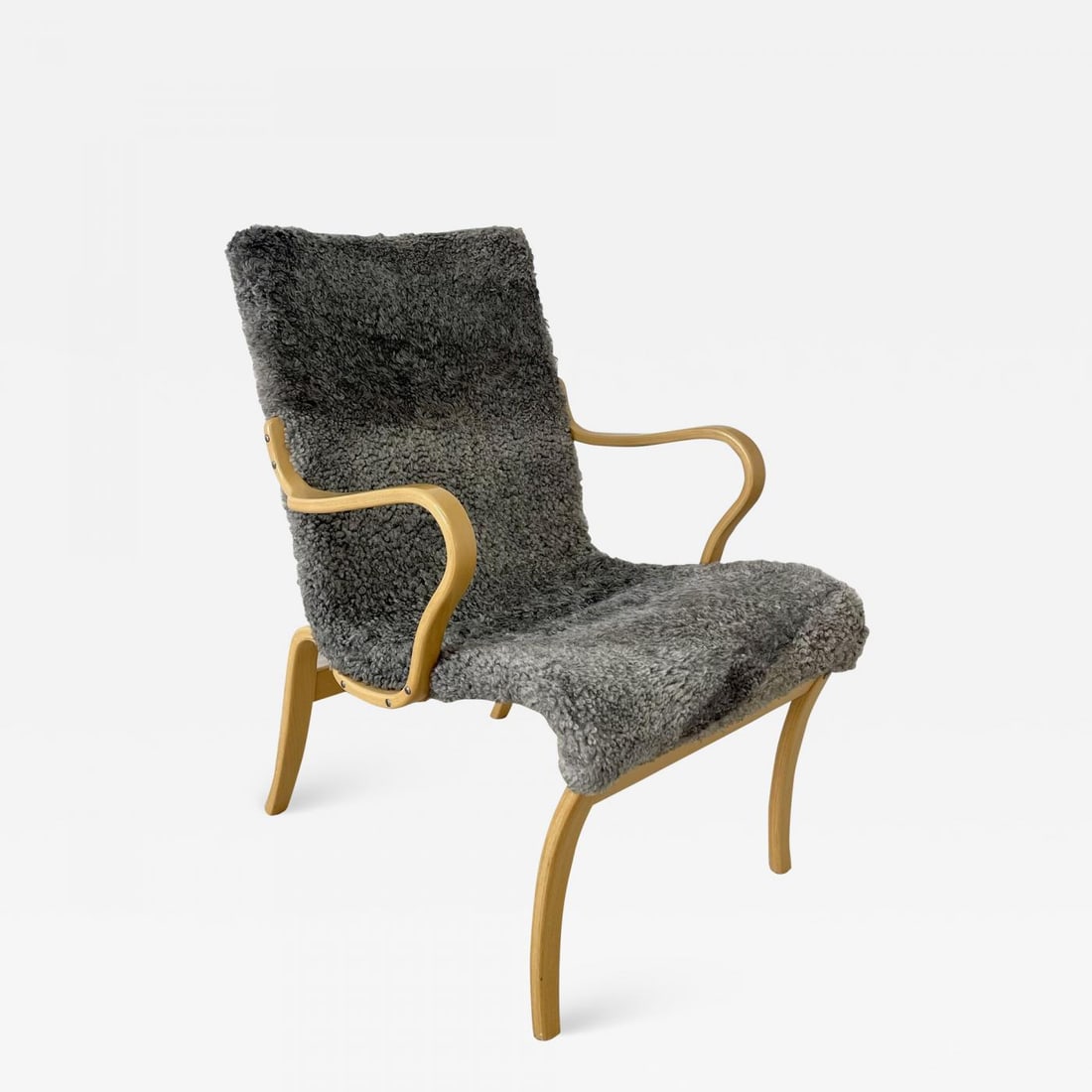 Mid-Century Modern 'Mina' Lounge / Arm Chair, Bruno Mathsson, Sweden, 1950s: Title: Mid-Century Modern 'Mina' Lounge / Arm Chair, Bruno Mathsson, Sweden, 1950s Description: Mid-Century Modern 'Mina' Lounge / Arm Chair Stamped Bruno Mathsson, Sweden, 1950s Iconic Mid-Century se
