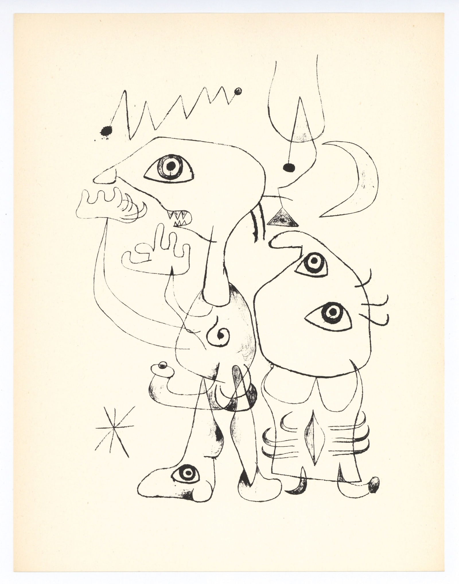 Joan Miro surrealist composition, 1947 (1 of 1)