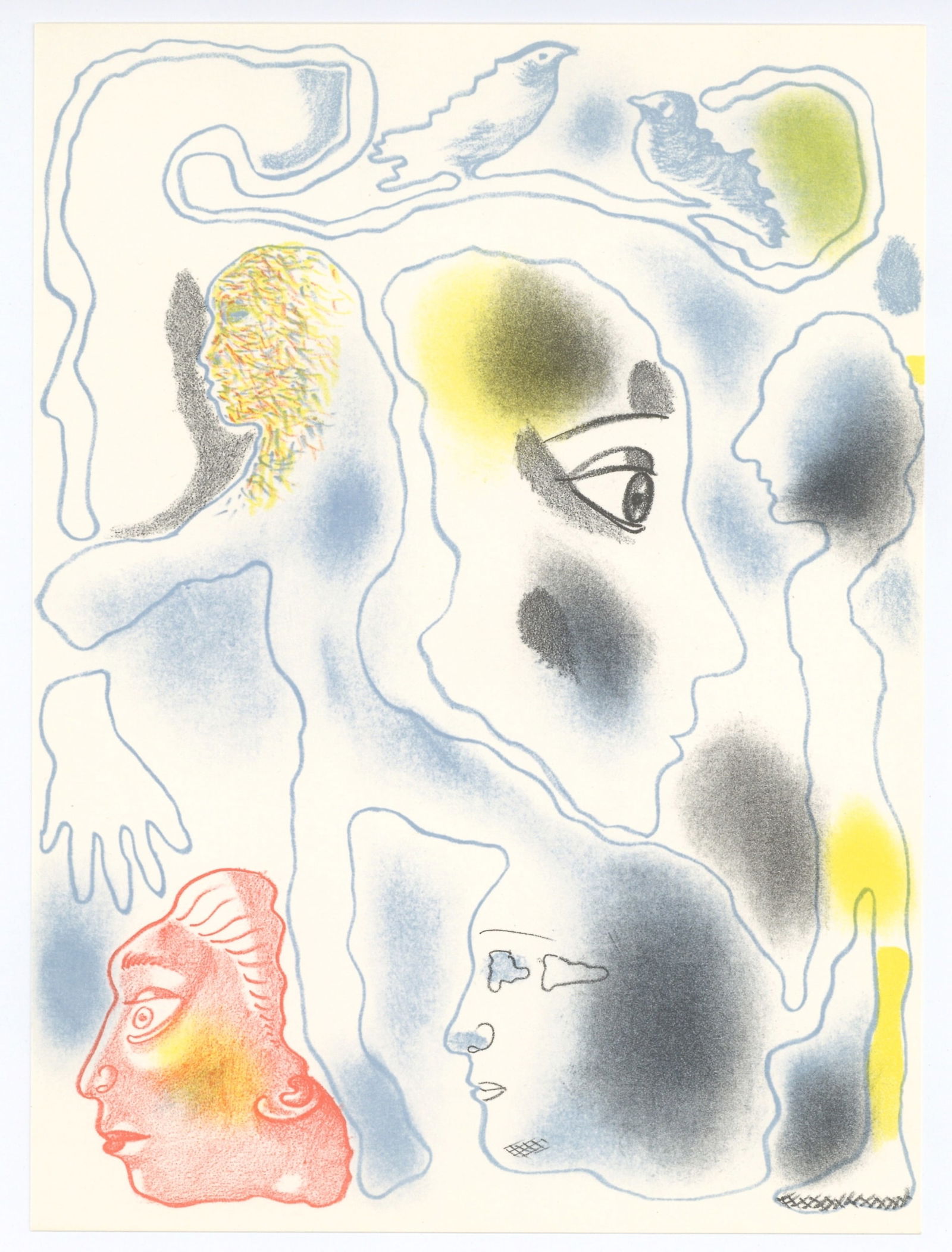 Jorge Castillo original lithograph: Medium: original lithograph. Printed in 1979 and published in Barcelona by La Poligrafa in an edition of 1000. Size: 10 x 7 1/2 inches (255 x 188 mm). Not signed. Reserve: $40.00 Shipping: Domestic: F