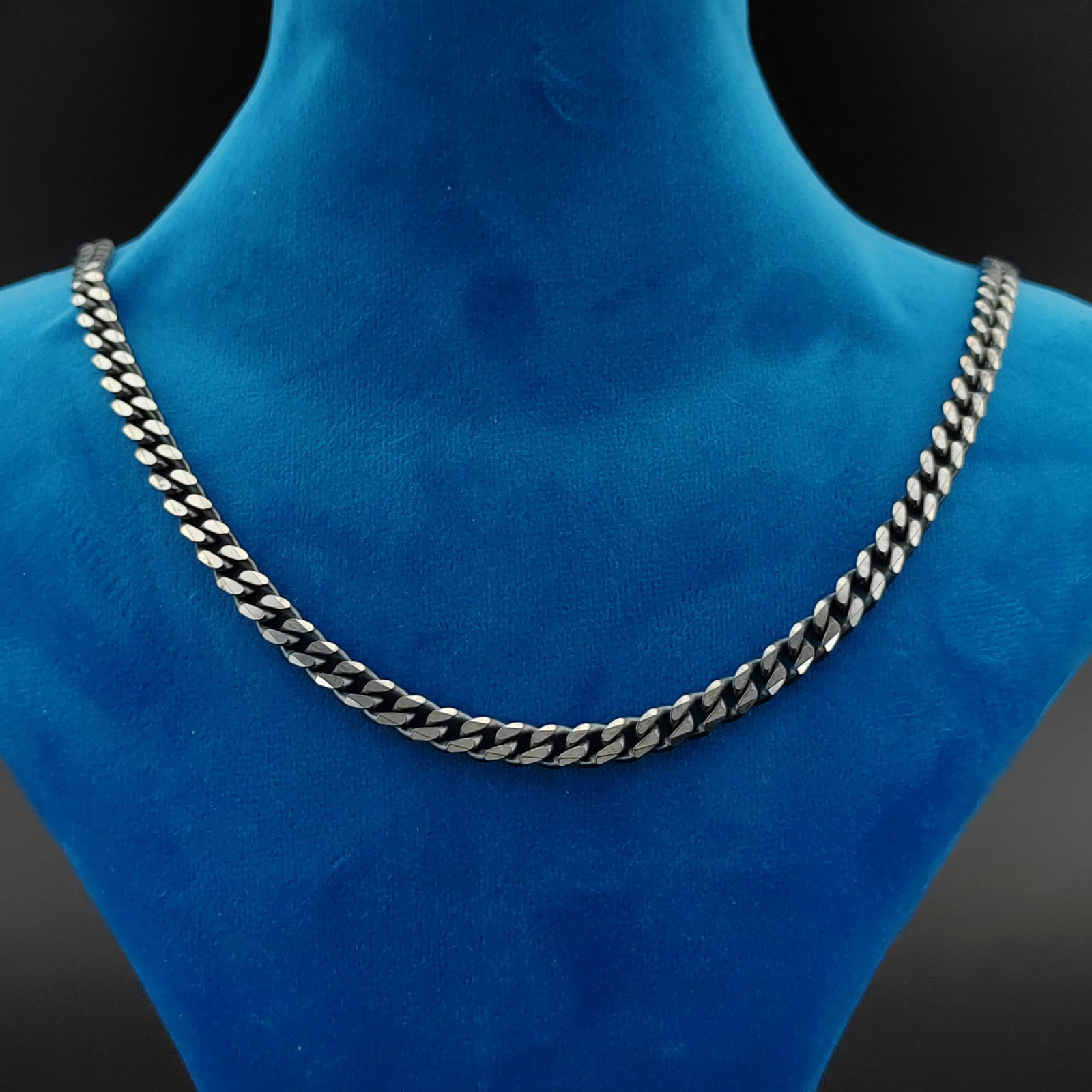 925 Silver Miami Cuban Link Chain,Gourmette Men Necklace. (1 of 7)