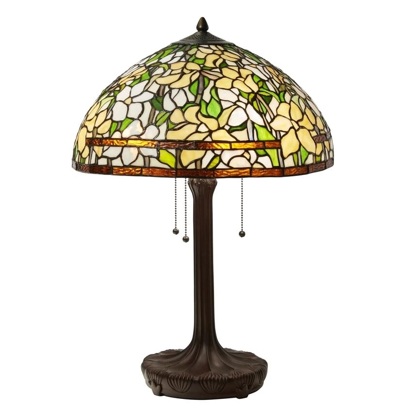 25.75" Daffodil Stained Glass Table Lamp (1 of 10)