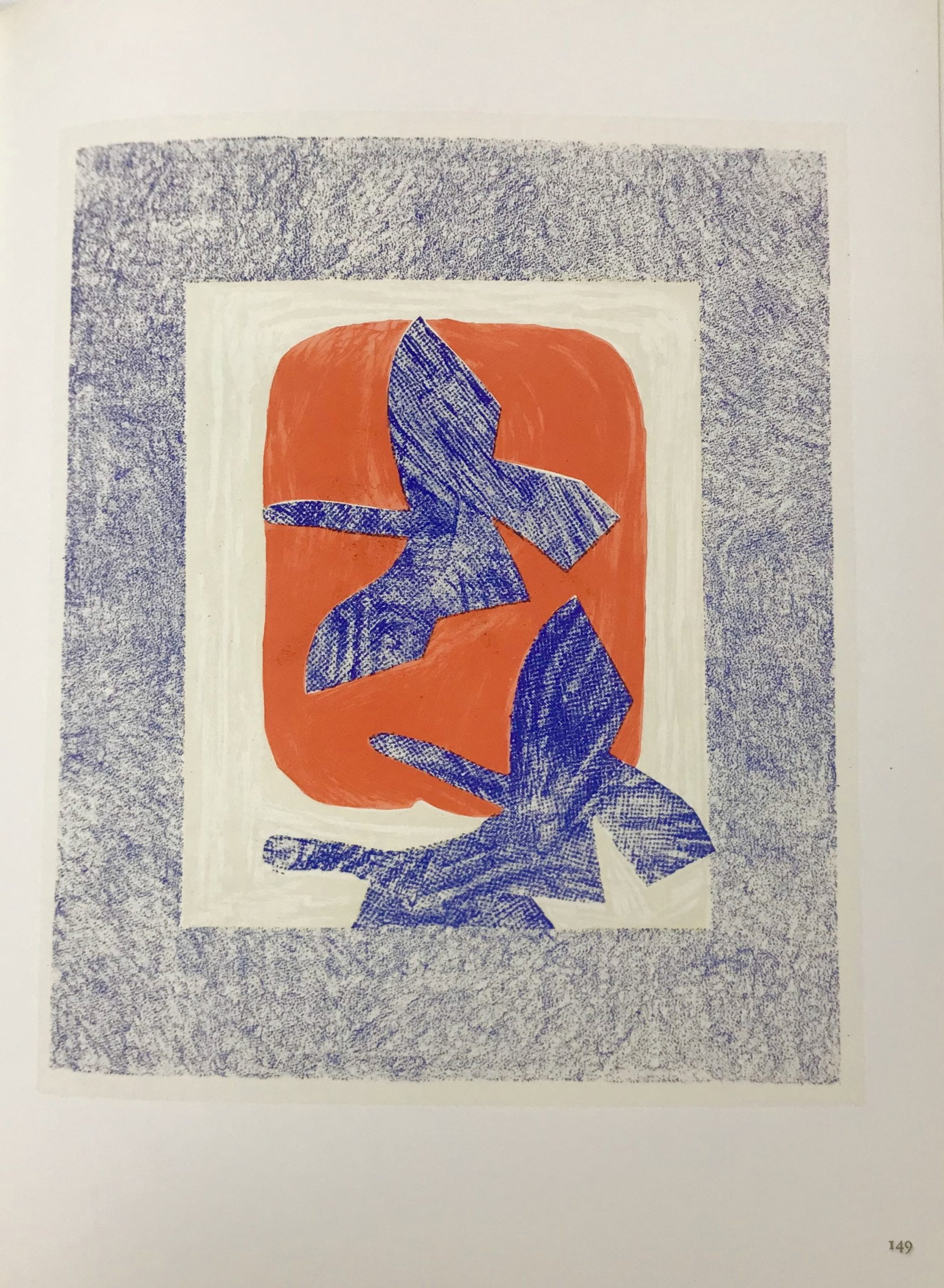 Georges Braque Lithograph p149 Oiseau en vol 1963: Title: Oiseau en vol Artist: Georges Braque Country: France Medium: Lithograph p149 Marks: Not signed or numbered and may have printing and text on the back Paper size: Vellum 9.5 x 12.5 inch Printed: