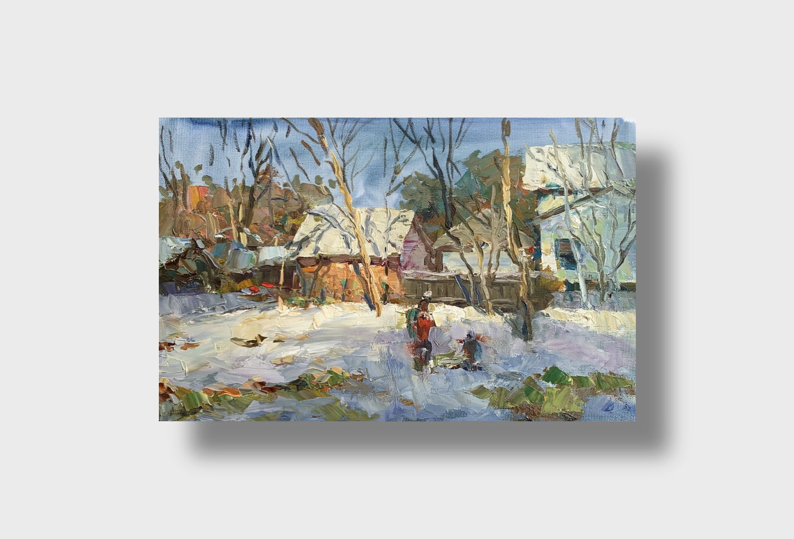 Oil painting Spring is coming Sergey Ivanovich Animov (1 of 11)