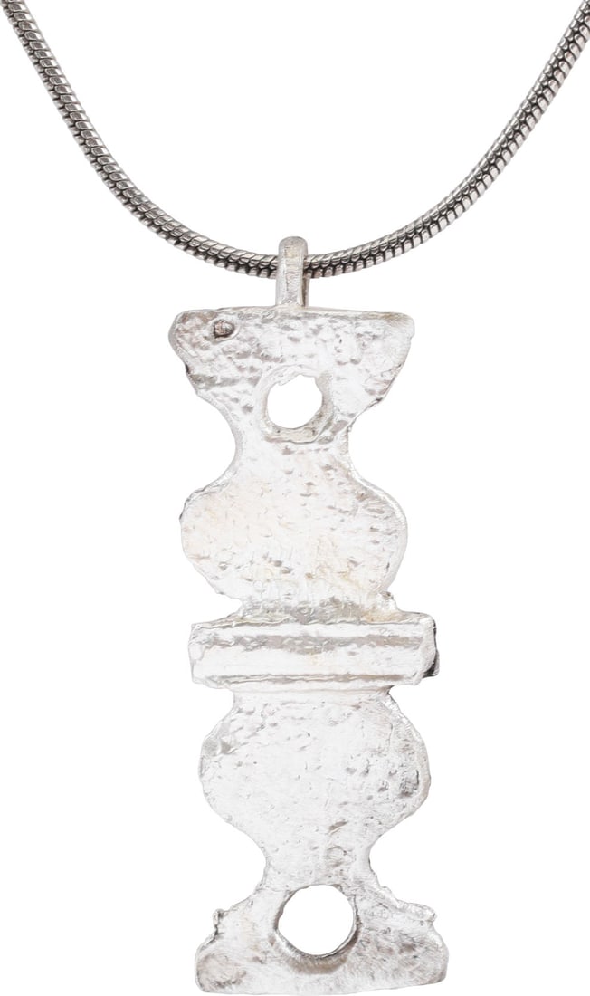 ROMAN LEGIONARY’S SWORD BELT MOUNT NECKLACE MID 4TH CENTURY AD (1 of 4)