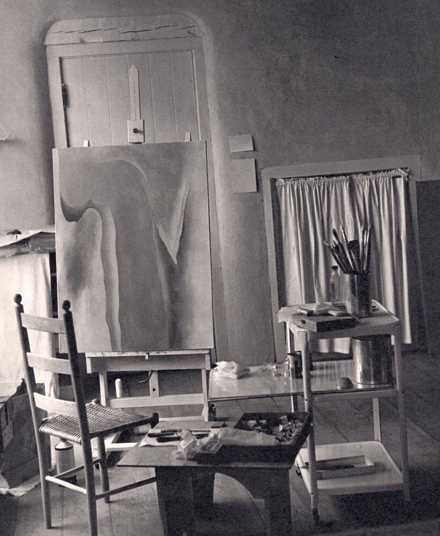 TODD WEBB - Studio, Ghost Ranch, 1962: Title: TODD WEBB - Studio, Ghost Ranch, 1962 Description: Artist: TODD WEBB Print Title: Studio, Ghost Ranch, 1962 Limited edition of 5000 Medium: Sheet-fed Gravure Printing Date: 1980's Printed in Ja