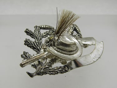 Vintage Bavarian Hunter's Cap Brooch, Western Geramny Signed