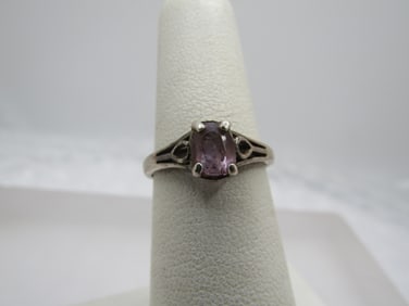 Vintage Lavender Topaz/Spinel Ring, Sz. 6.  1960's-1970's.