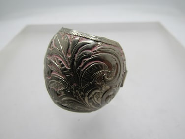 Vintage Floral Scarf Clip, 1960's