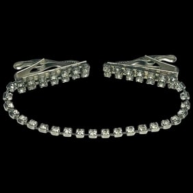 Vintage Art Deco Paste/Rhinestone Collar Clip