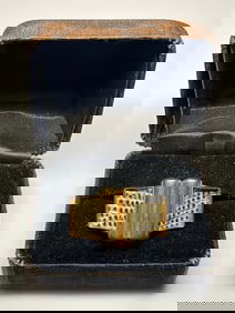 Vintage Gold Tone Kara Ross Snake- Skin Ring