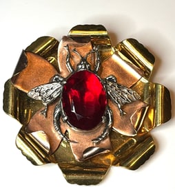 Vintage LIDZ BROS NY Oversized Bug/Fly Brooch.