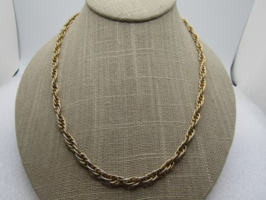 Vintage Heavy Multi-Link Chain Necklace, 22", 5mm, 1960's-1970's