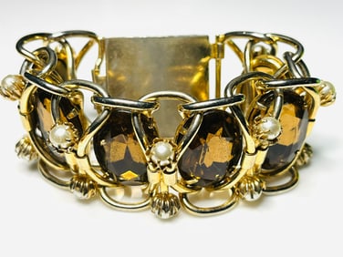Vintage Costume Jewelry Statement Bracelet