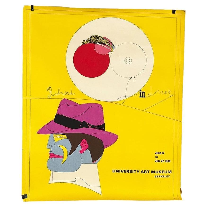 1969 Berkeley University Art Museum Pop Art Serigraph By Richard Lindner: About the Item Original Berkeley University Art Museum Serigraph by Richard Lindner from 1969 featuring a multicolored Pop Art print limited to 200 prints. Paper size is 30.5 x 23.25 inches Richard Li