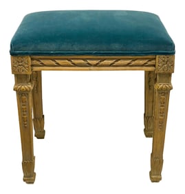 Antique French Carved Ottoman