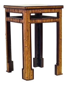Asian Style Bamboo Drinks or Side Table