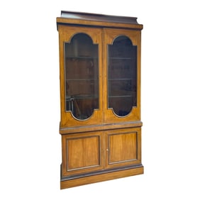 20th-C. Neo-Classical Satinwood Cabinet / Bookcase by Baker Furniture