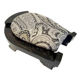 Antique Horseshoe Footstool, Early 1900s