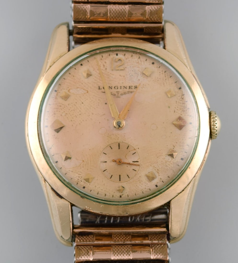 Longines vintage men's wristwatch. 1940s / 50s.: Title:Longines vintage men's wristwatch. 1940s / 50s. Description:Longines vintage men's wristwatch. 1940s / 50s. Case diameter: 35 mm. In excellent original condition. All watches are thoroughly serv