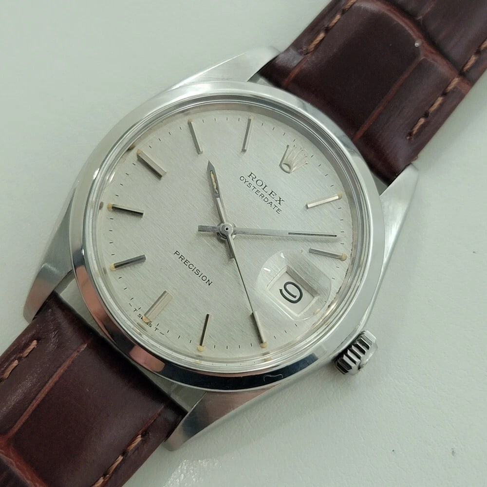 Rolex Oysterdate Precision Ref 6694 34mm Mens 1970s Manual Wind Vintage RA501B (1 of 13)