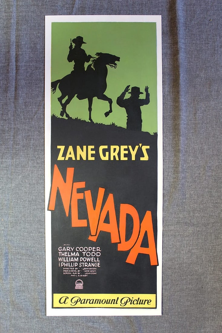 Nevada - Gary Cooper (1927) US Insert Movie Poster (1 of 1)