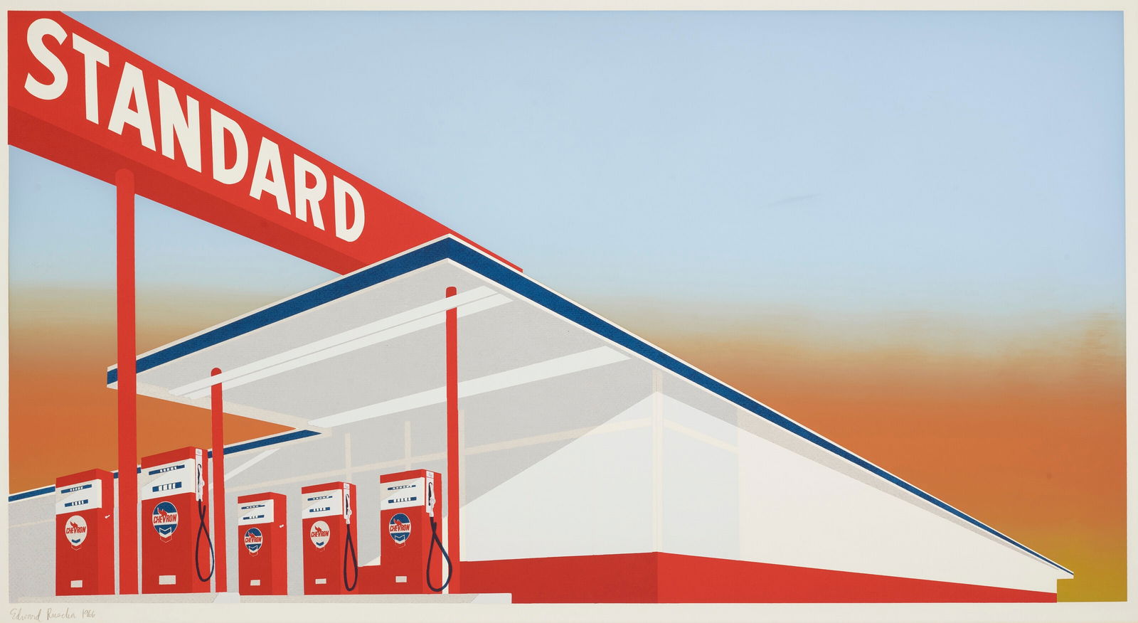 Ed Ruscha Standard Station Print (1 of 1)