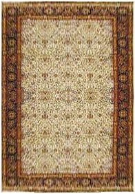 11.10 x 17.7 Chiffon White Sarouk Antique Style Large Rug 10264
