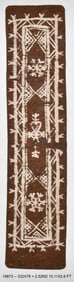 10'11'' x 2'5'' Vintage Felt Rug in Wool - 19873