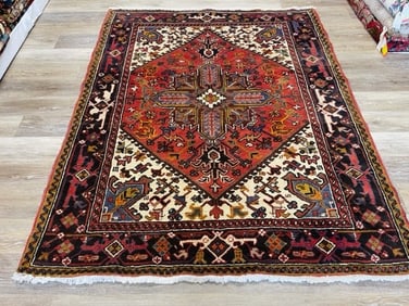 Vintage Persian Heriz Rug-4225