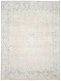 Antique Muted Floral 10X13 Distressed Vintage Oriental Rug