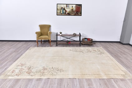 10'12'' x 7'2'' Handmade Vintage Wool Rug - 240838